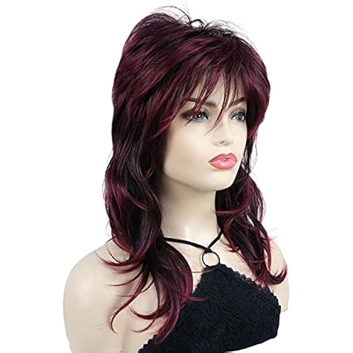 DILLARDS Wiginway Shaggy Layered Wig With Bangs Shoulder Length Natural Straight Shags Wig Soft Synthetic Hair - Image 4